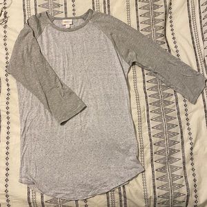 Lularoe 3/4 sleeve baseball tee Randy small